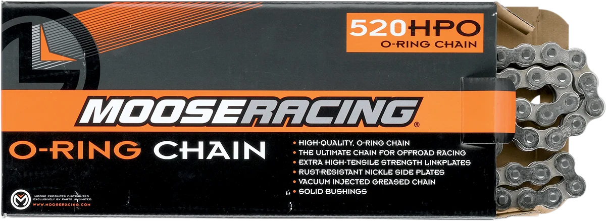 Clean MOOSE RACING 520 HPO - O-Ring Chain - 100 PLT M573-00-100 Outstanding