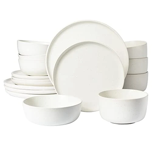 Comfortable James Street Stoneware Matte Reactive Double Bowl Dinnerware Set Versatile
