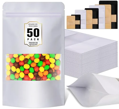 Elite 50 Pack Stand Up Pouches Flexible