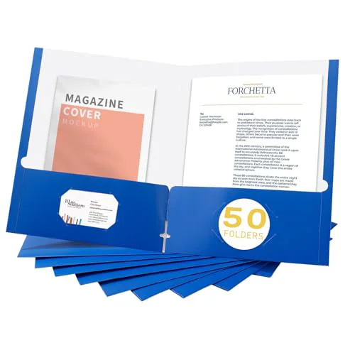 Secure File folders with Pockets 50 Count Luxury