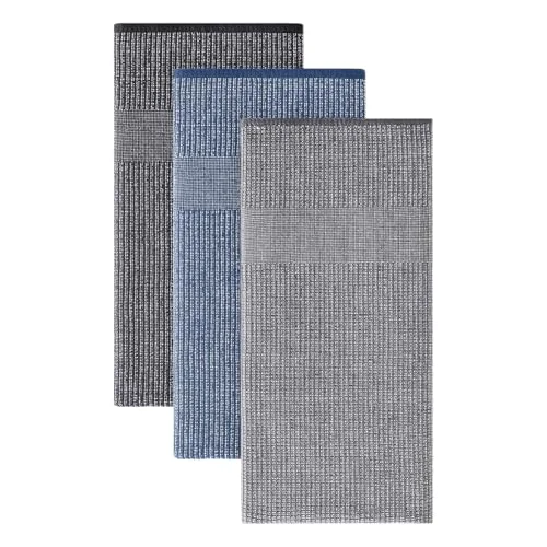 Stylish 380 GSM Cotton Premium Kitchen Towels 3 Pack 3 Count Artisan