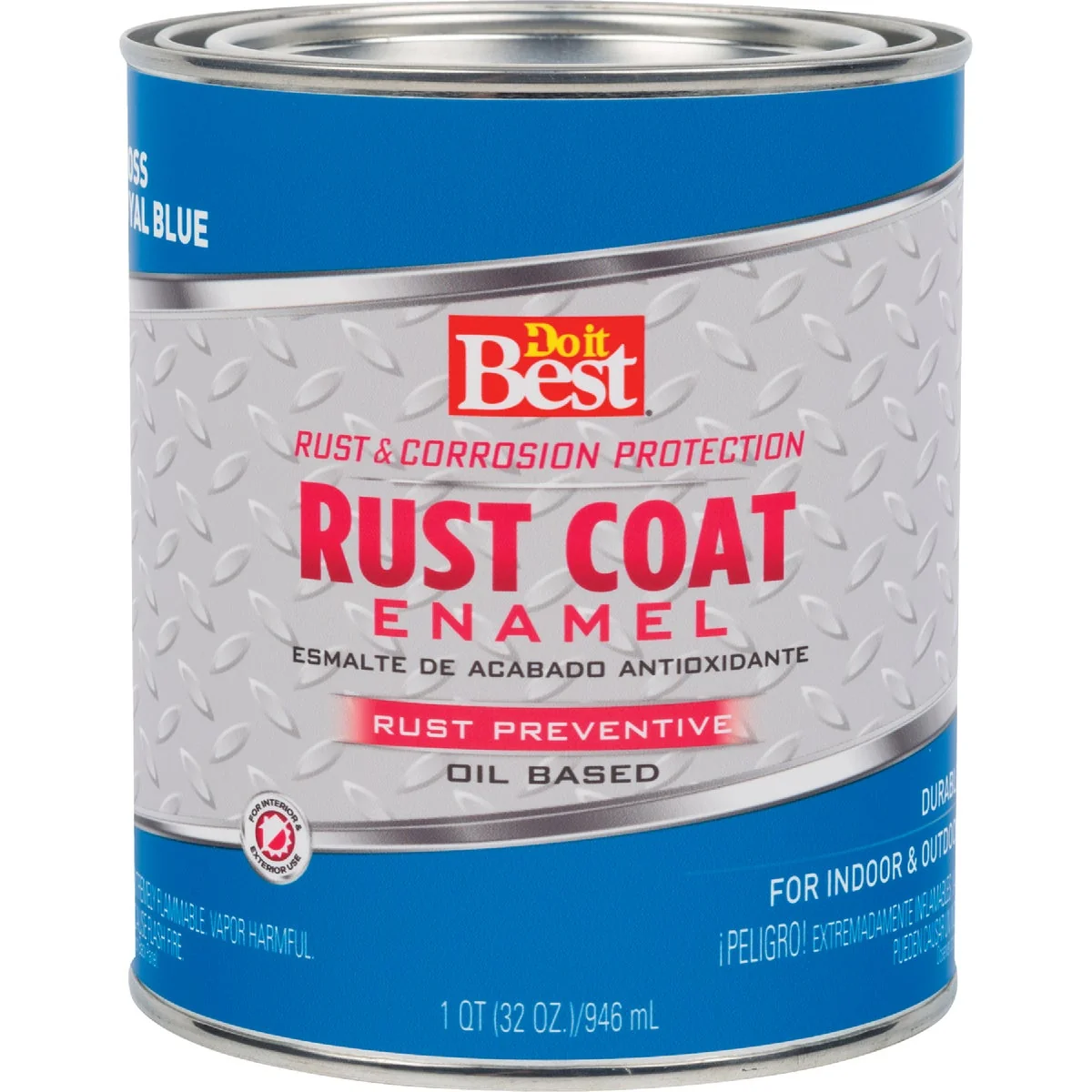 Versatile Do it Rust Coat Oil-Based Gloss Enamel Royal Blue 1 Qt. Smart