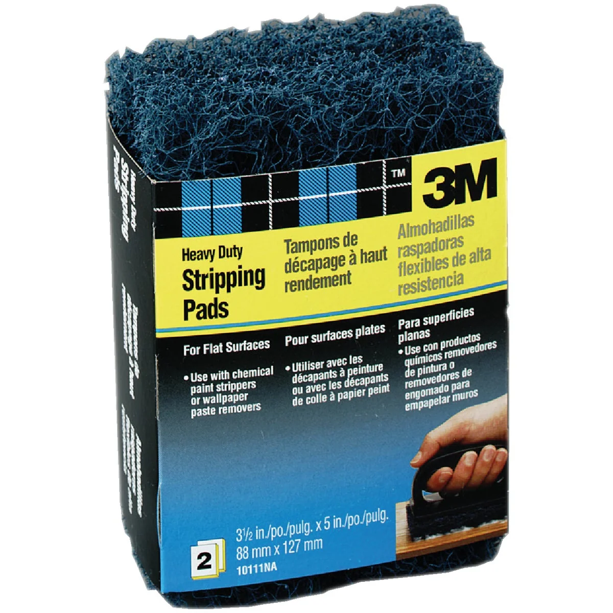 Reliable 3M 3-1 2 In. x 5 In. Heavy-Duty Paint Stripping Pad 2-Pack World-Class