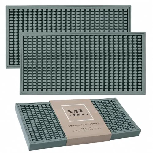 Exceptional 2 Pack Rubber Bar Mat First-Class