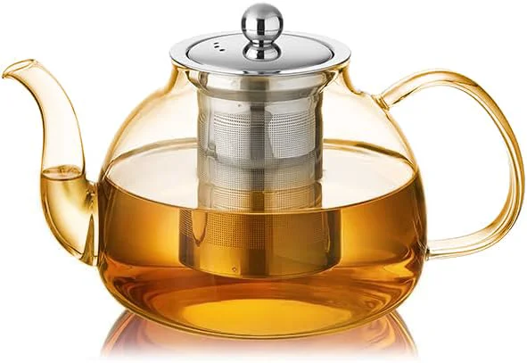 Expertly Made Glass Teapot with Infuser Eco-Friendly