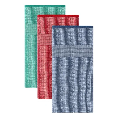 Sustainable 380 GSM Cotton Premium Kitchen Towels 3 Pack 3 Count Superior
