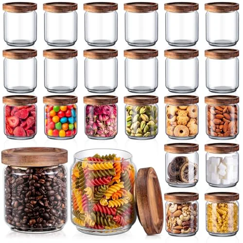 Reliable 24 Pack Glass Containers Canister Set 24 Count Outstanding