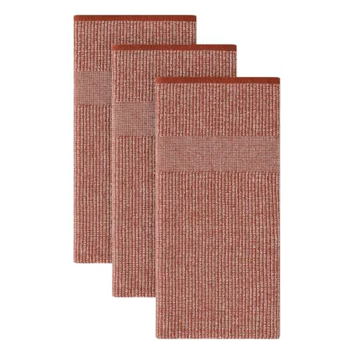 Healthy 380 GSM Cotton Premium Kitchen Towels 3 Pack 3 Count Crafted
