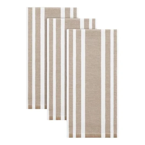 Next-Generation Premium Cotton Stripe Kitchen Towels 3 Pack 3 Count Official