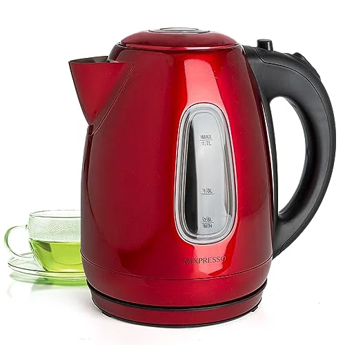 Top-Quality Red Stainless Steel Electric Kettle Innovative