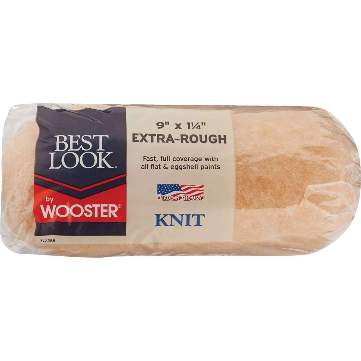 Long-Lasting Look By Wooster 9 In. x 1-1 4 In. Knit Fabric Roller Cover Natural
