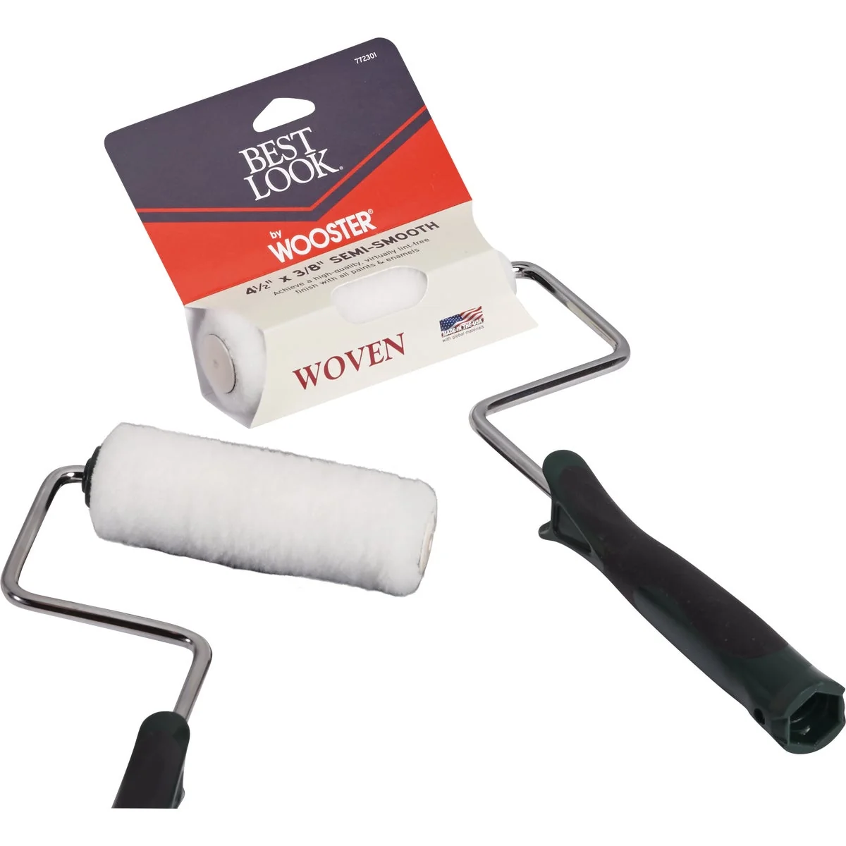 Trendy Look By Wooster 4-1 2 In. x 3 8 In. Mini Woven Paint Roller Cover Frame Reliable