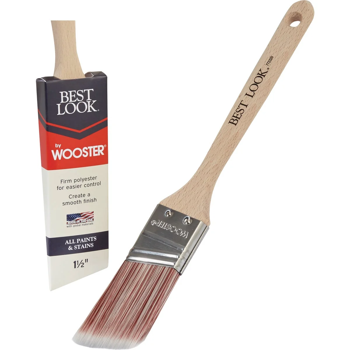 Quality Look By Wooster 1-1 2 In. Angle Sash Paint Brush Consistent