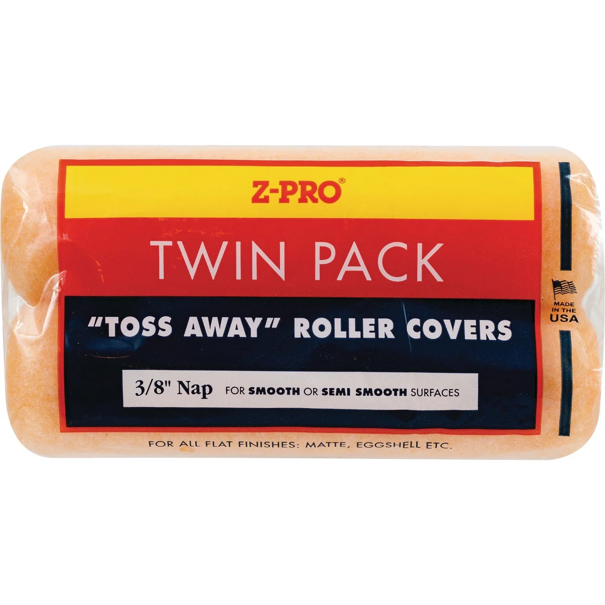 Powerful Premier Z-Pro 9 In. x 3 8 In. Toss Away Knit Fabric Roller Cover 2-Pack Responsible
