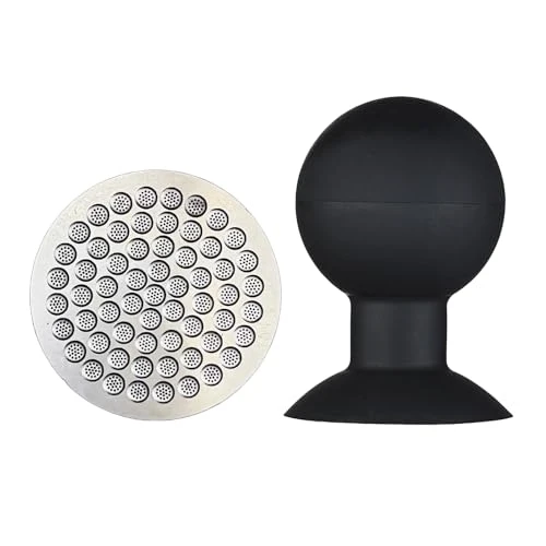 Sophisticated Puck Screen Reusable Mesh Coffee Filter for Espresso Portafilter Basket with Silent Puck Screen Ejector Coffee Grounds Remover Knock Powerful