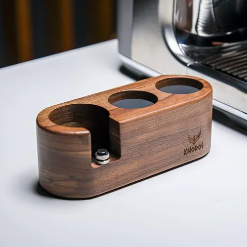 Environmentally Friendly 51mm Espresso Tamping Station Rosewood KNODOS Coffee Tamping Portafilter Holder First-Class
