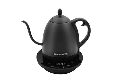 Long-Lasting Cosmopolitan 1.0L Gooseneck Electric Kettle Lightweight