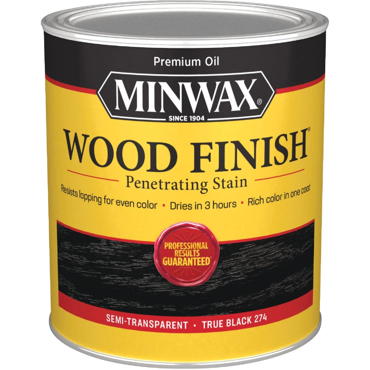 Solid Minwax Wood Finish Penetrating Stain True Black 1 Qt. Sustainable