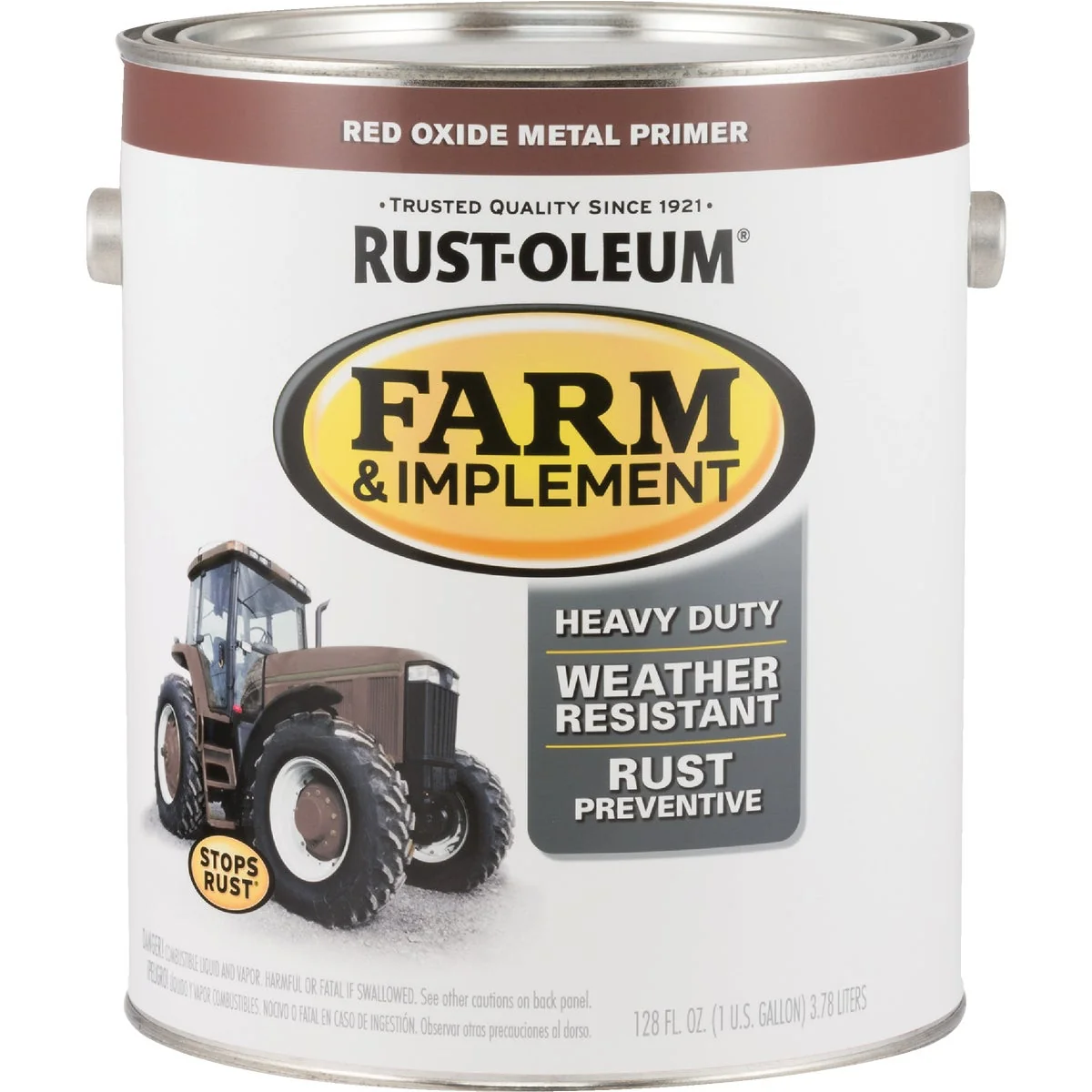 Effective Rust-Oleum 1 Gallon Red Oxide Metal Primer Gloss Farm Implement Enamel Specialty