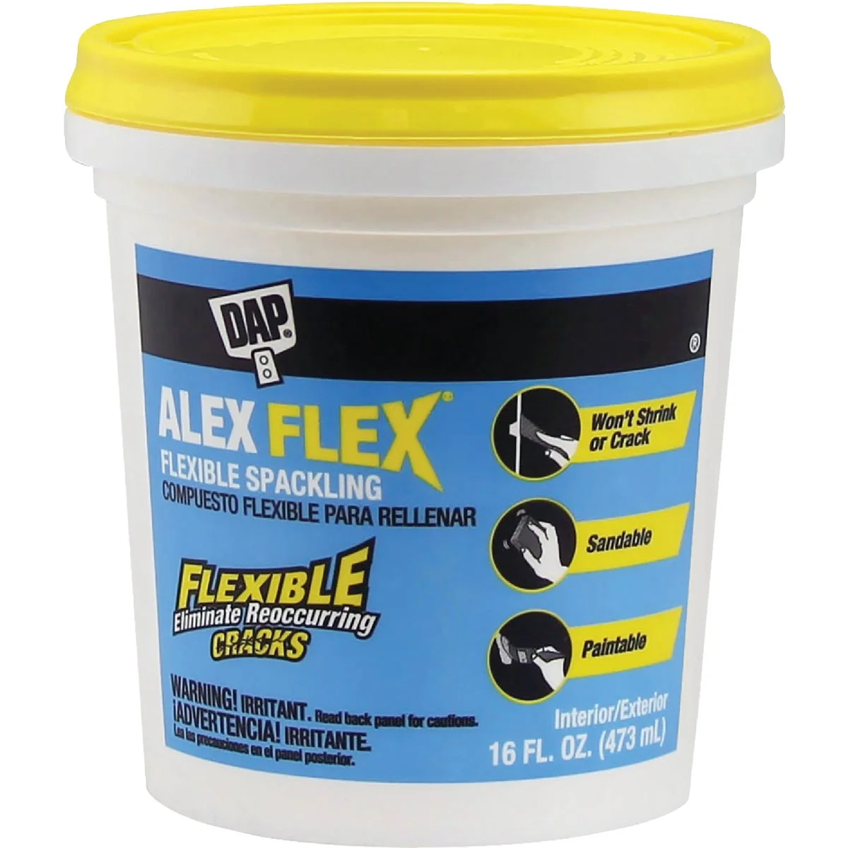 Elite Dap Alex Flex 16 Oz. Heavy-Duty Acrylic Spackling Innovative
