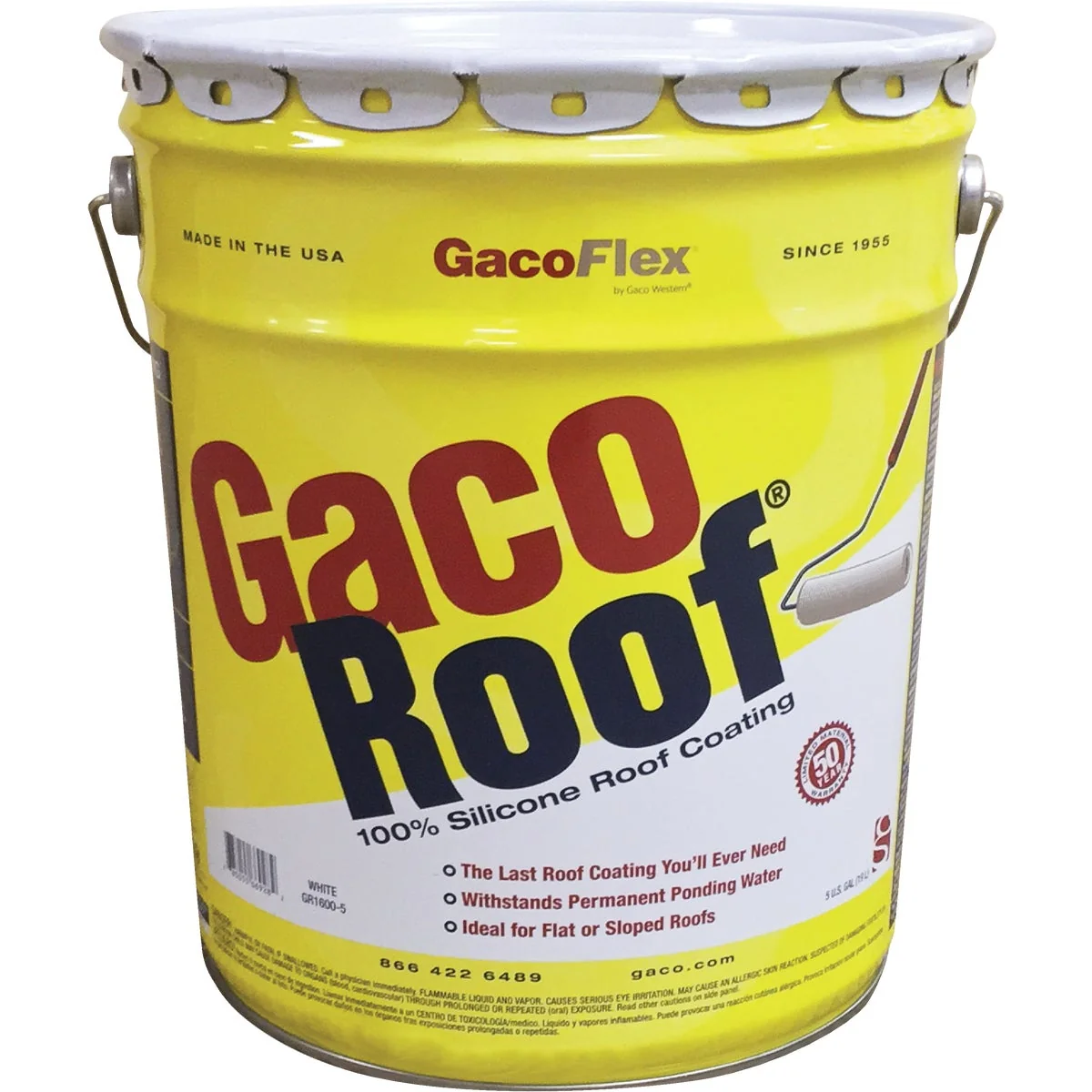 Superior GacoFlex GacoRoof VOC-Compliant Silicone Roof Coating White 5 Gal. Smart