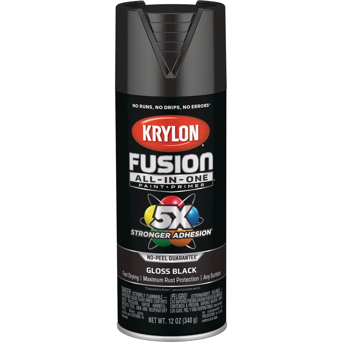 Practical Krylon Fusion All-In-One Gloss Spray Paint Primer Black Healthy