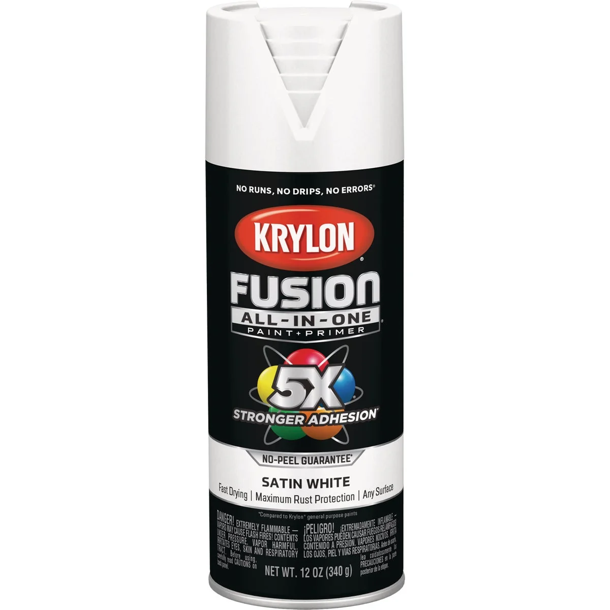 Contemporary Krylon Fusion All-In-One Satin Spray Paint Primer White Exclusive