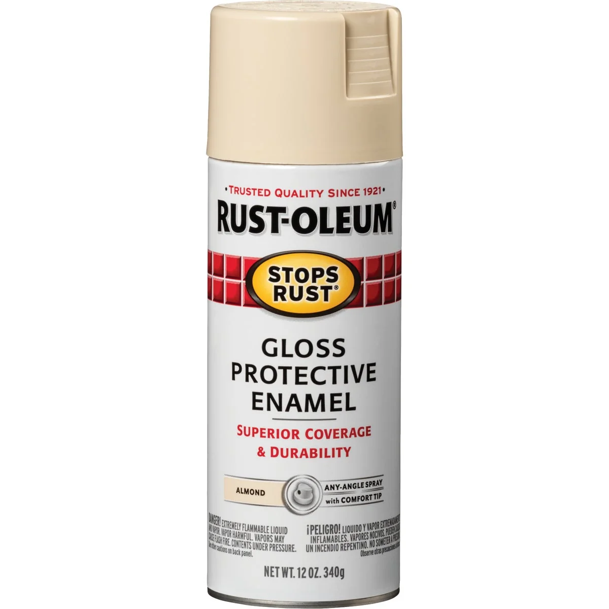 Consistent Rust-Oleum Stops Rust Almond Gloss 12 Oz. Anti-Rust Spray Paint Genuine