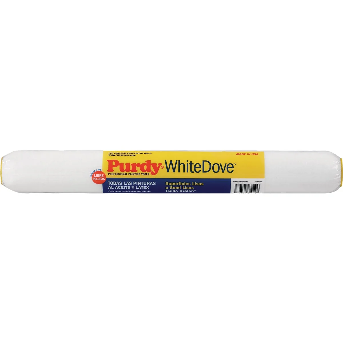 Clean Purdy White Dove 18 In. x 3 8 In. Woven Fabric Roller Cover Healthy