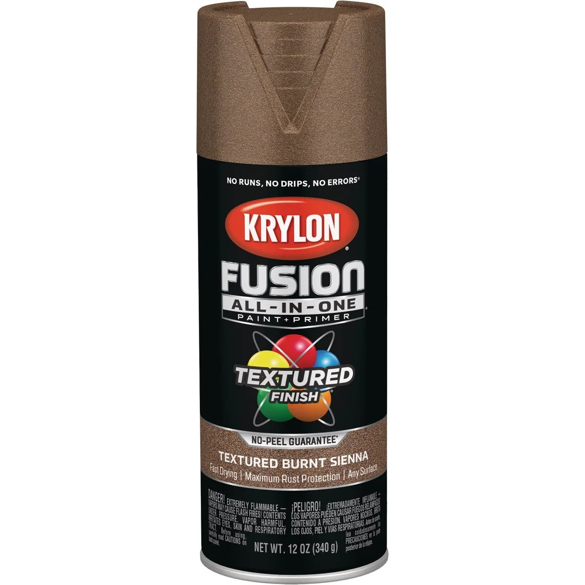 Consistent Krylon Fusion All-In-One Textured Spray Paint Primer Burnt Sienna Fine Crafted