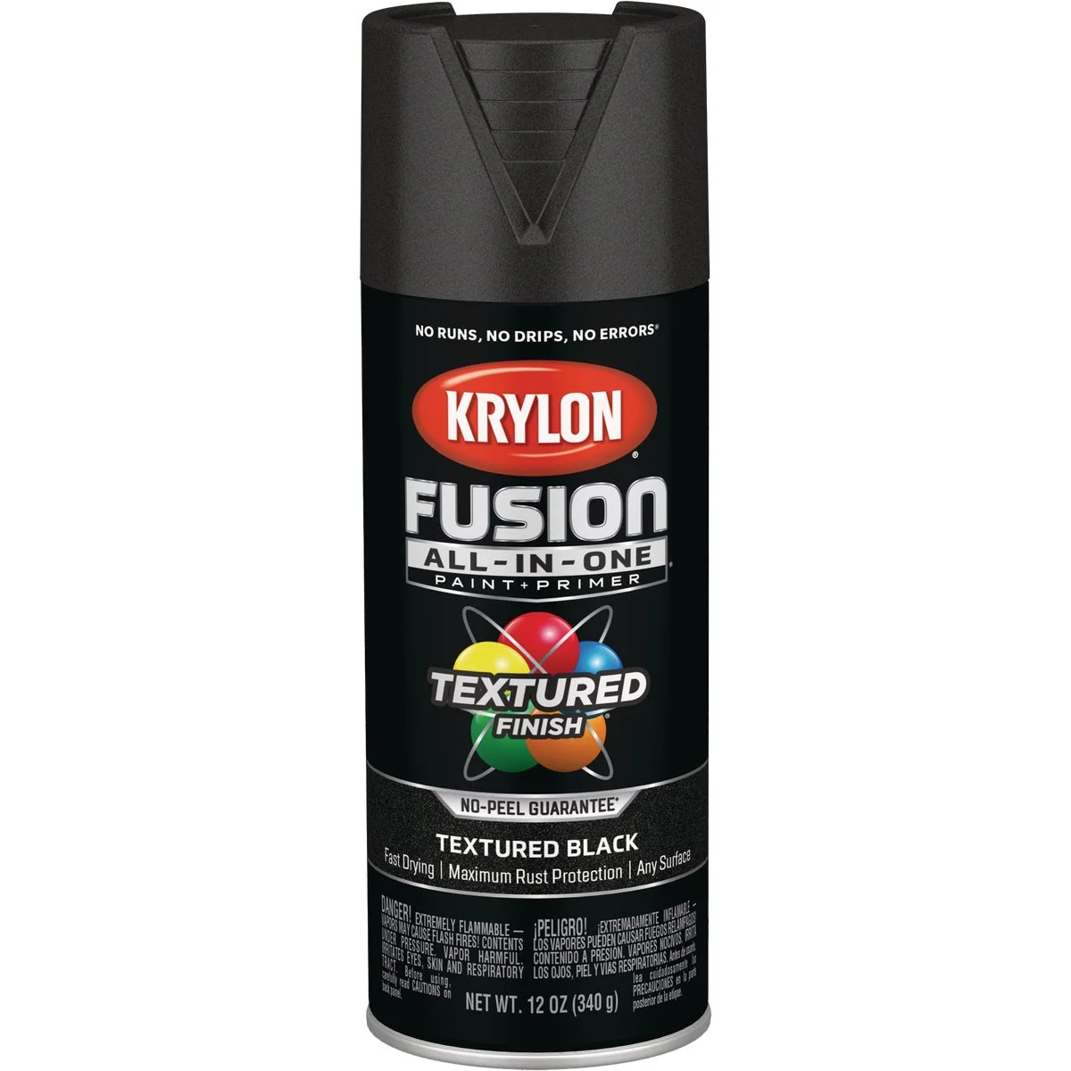 Trendy Krylon Fusion All-In-One Textured Spray Paint Primer Black Soft