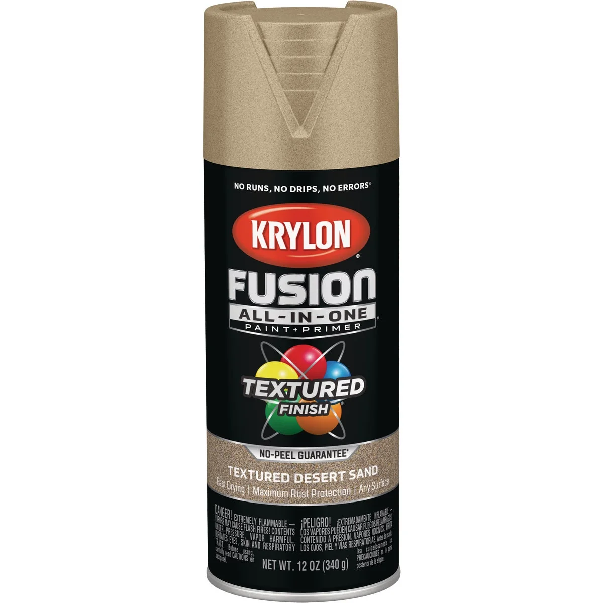 Exclusive Krylon Fusion All-In-One Textured Spray Paint Primer Desert Sand Specialty