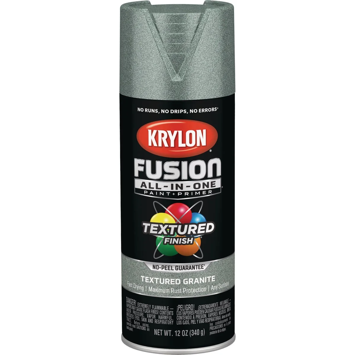 Luxury Krylon Fusion All-In-One Textured Spray Paint Primer Granite Lightweight