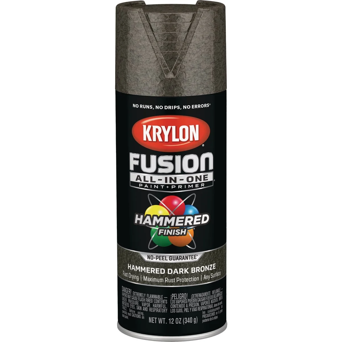 Comfortable Krylon Fusion All-In-One Hammered Spray Paint Primer Dark Bronze Practical