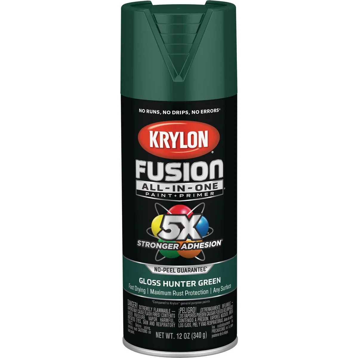 Official Krylon Fusion All-In-One Gloss Spray Paint Primer Hunter Green Verified