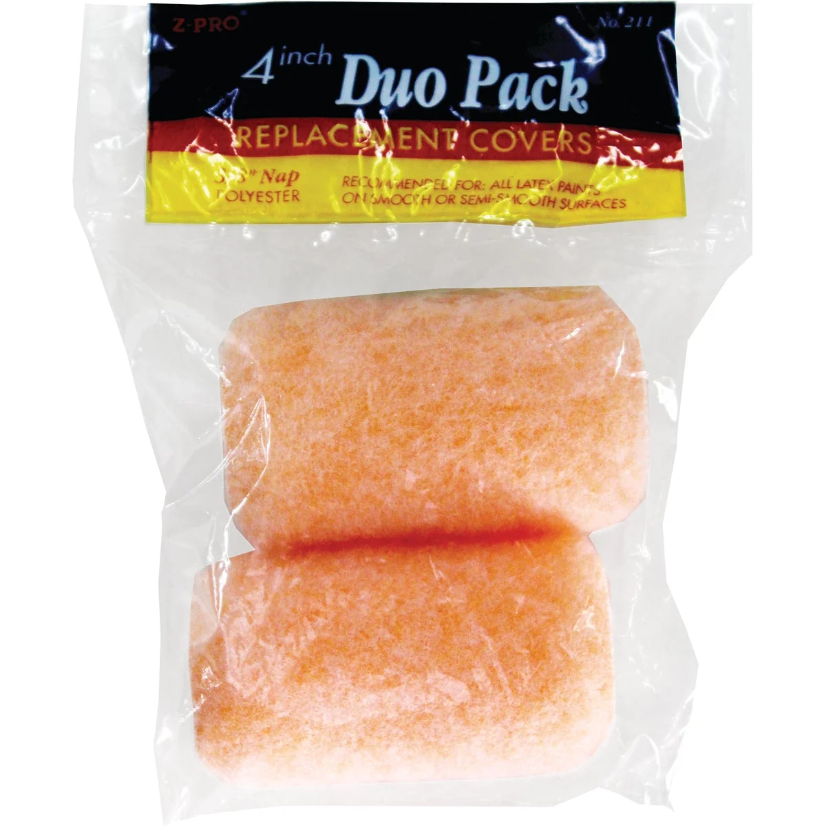 Efficient Premier Z-Pro 4 In. x 3 8 In. Polyester Knit Fabric Roller Cover 2-Pack High-End