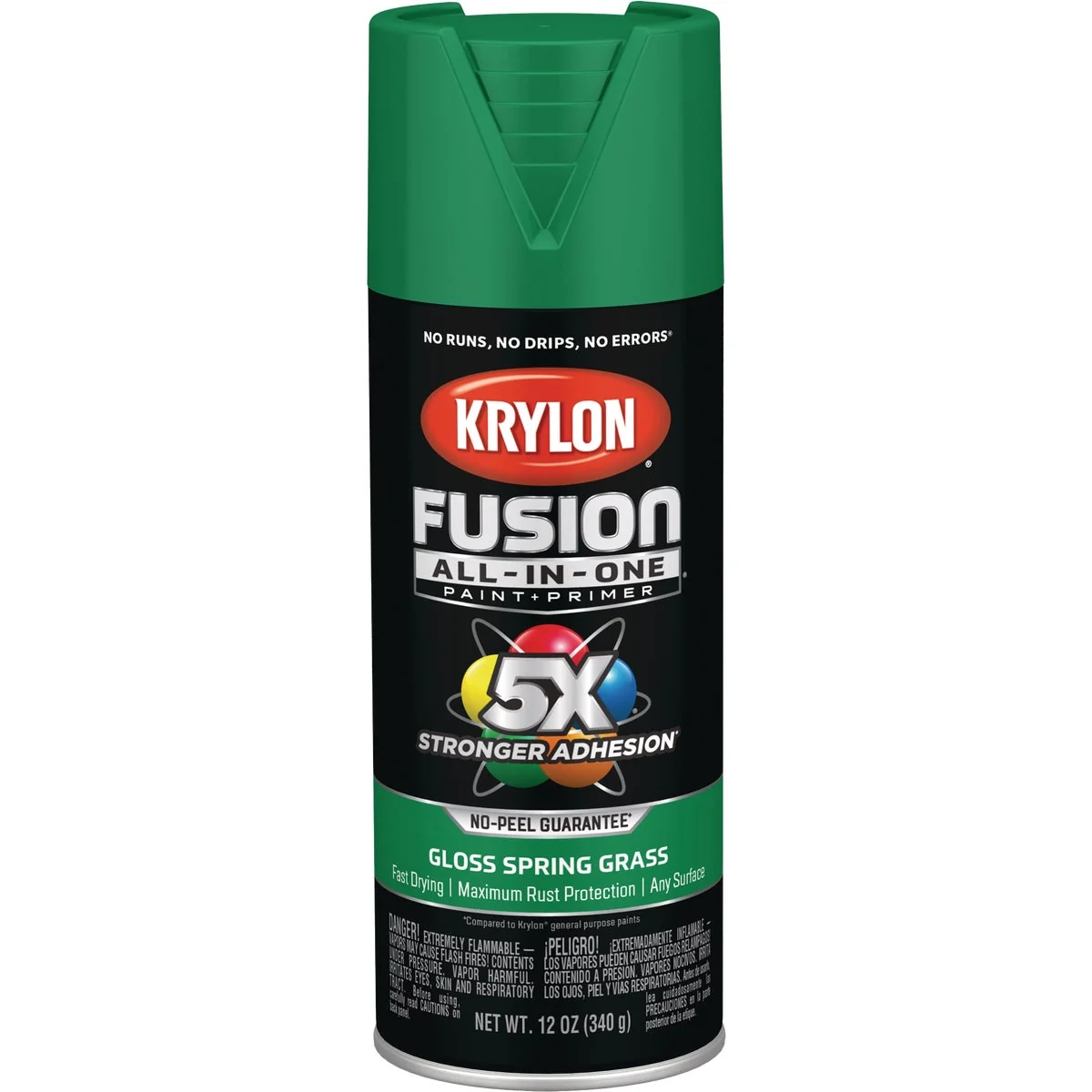 Specialty Krylon Fusion All-In-One Gloss Spray Paint Primer Spring Grass Elegant