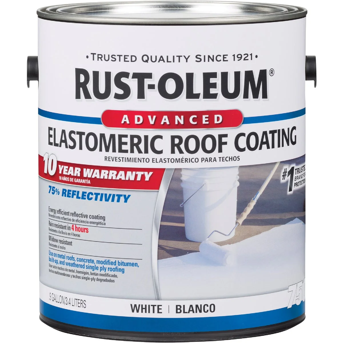 Excellent Rust-Oleum 750 1 Gal. 10-Year Elastomeric Roof Coating Natural