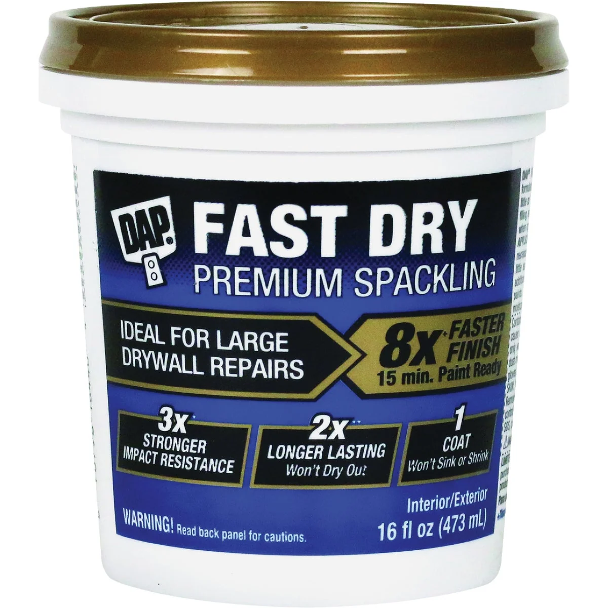 Trusted Dap Fast Dry 16 Oz. Premium Spackling Durable