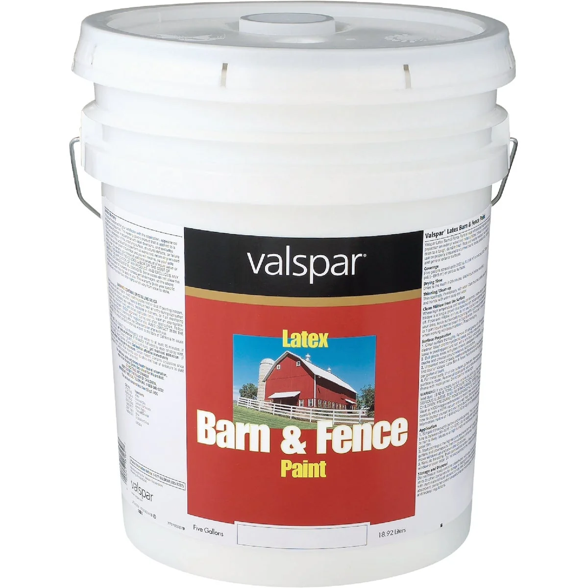 Expertly Made Valspar Latex Paint Primer In One Flat Barn Fence Paint Red 5 Gal. Outstanding