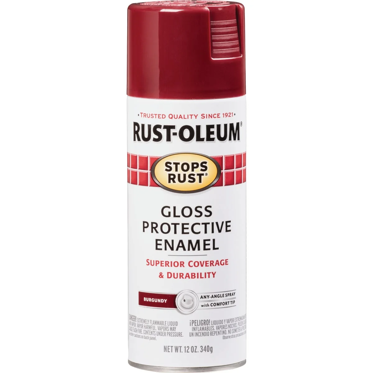 Superior Rust-Oleum Stops Rust Burgundy Gloss 12 Oz. Anti-Rust Spray Paint Classic