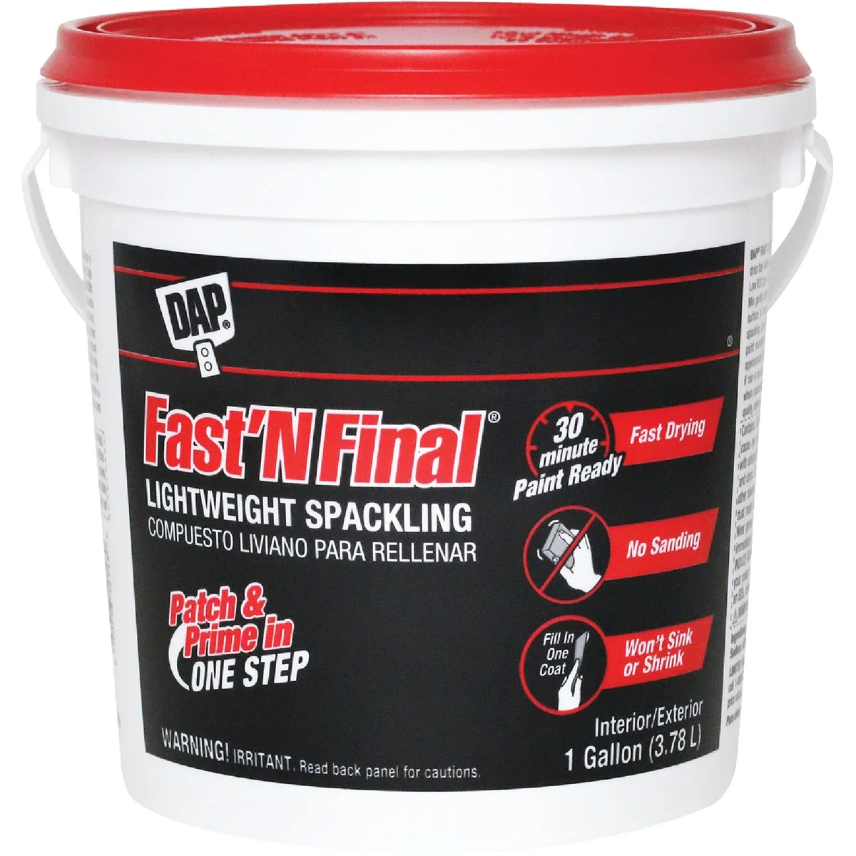 Flexible DAP Fast 'N Final 1 Gal. Lightweight Latex Patch Prime Spackling Solid