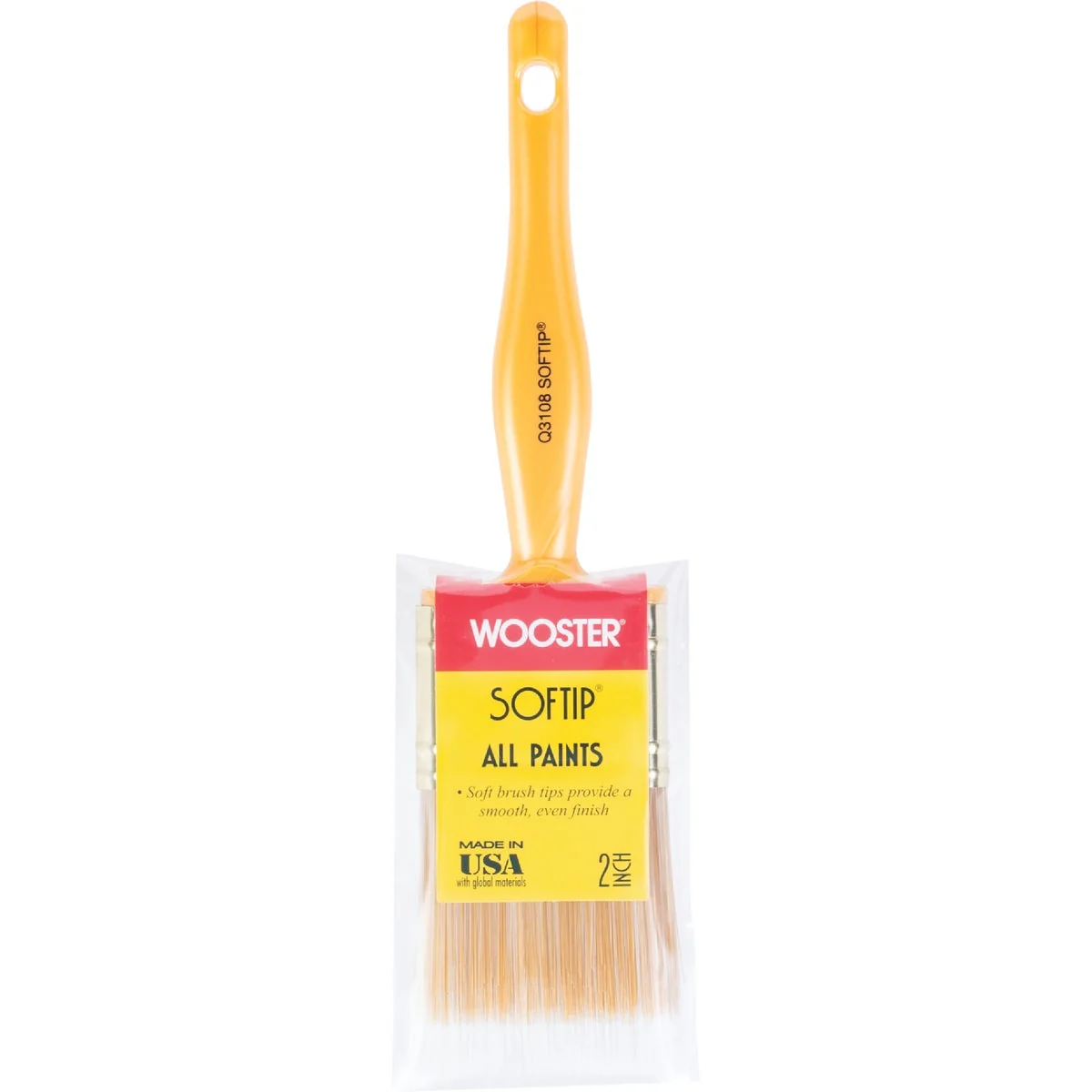 Premium Wooster Softip 2 In. Flat Sash Paint Brush Excellent