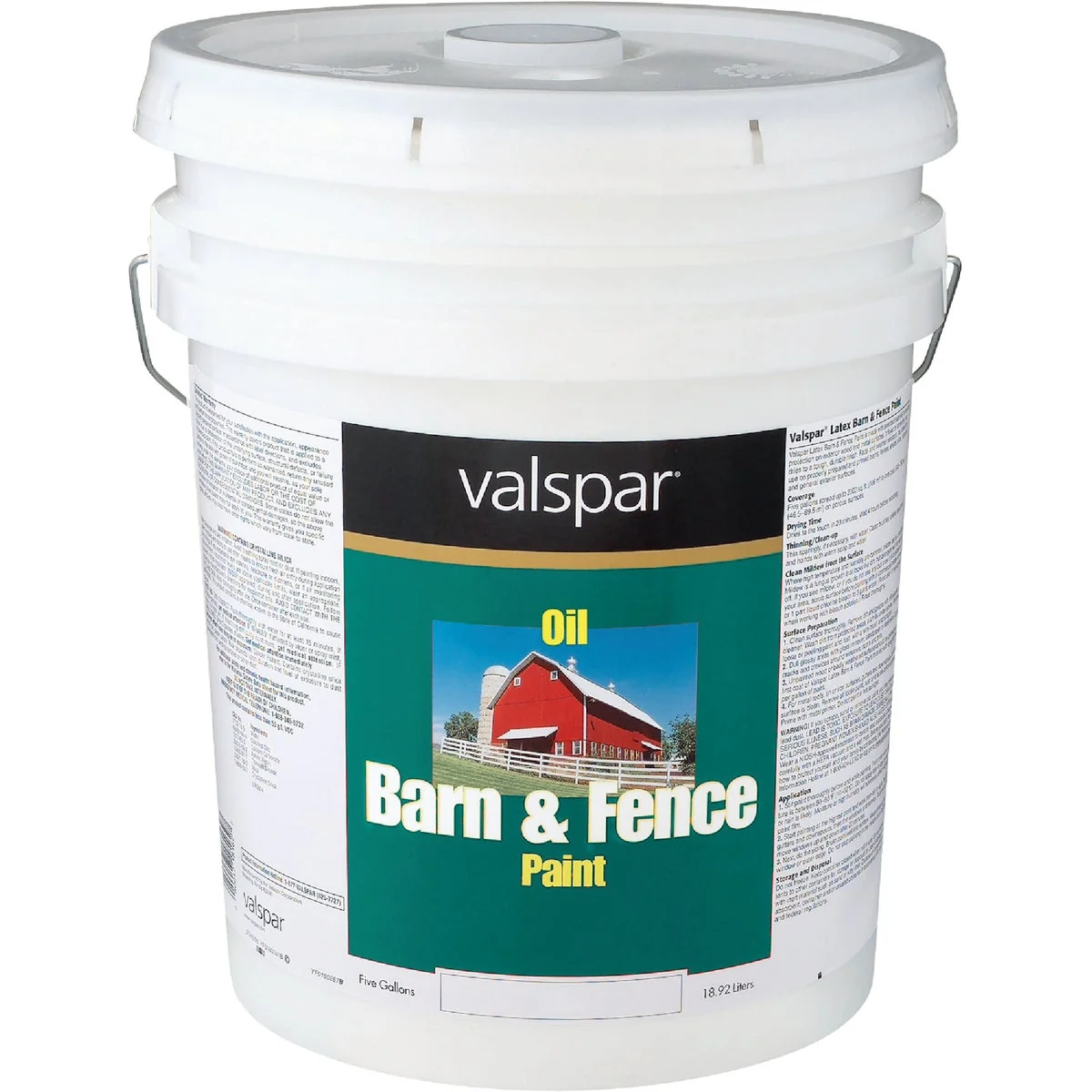 Certified Valspar Oil Paint Primer In One Low Sheen Barn Fence Paint White 5 Gal. Unique