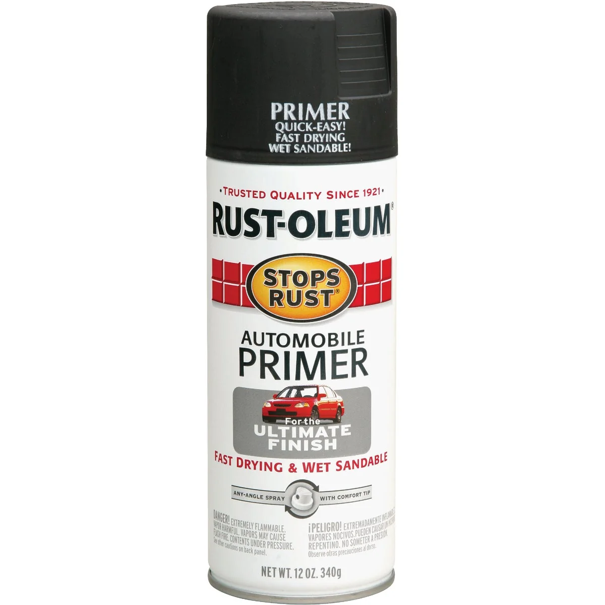 Original Design Rust-Oleum Stops Rust Dark Gray 12 Oz. Spray Automotive Paint Primer Convenient