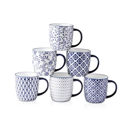 Fine Ceramic Coffee Mugs Set 6 Count Reliable
