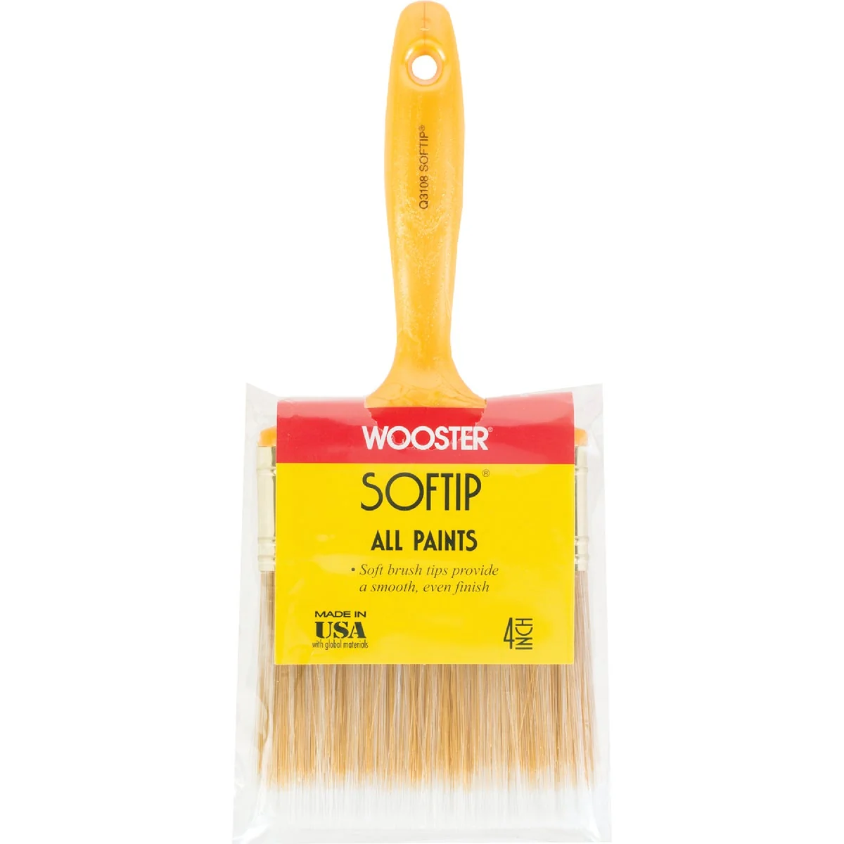 High-Quality Wooster Softip 4 In. Flat Wall Paint Brush Optimized