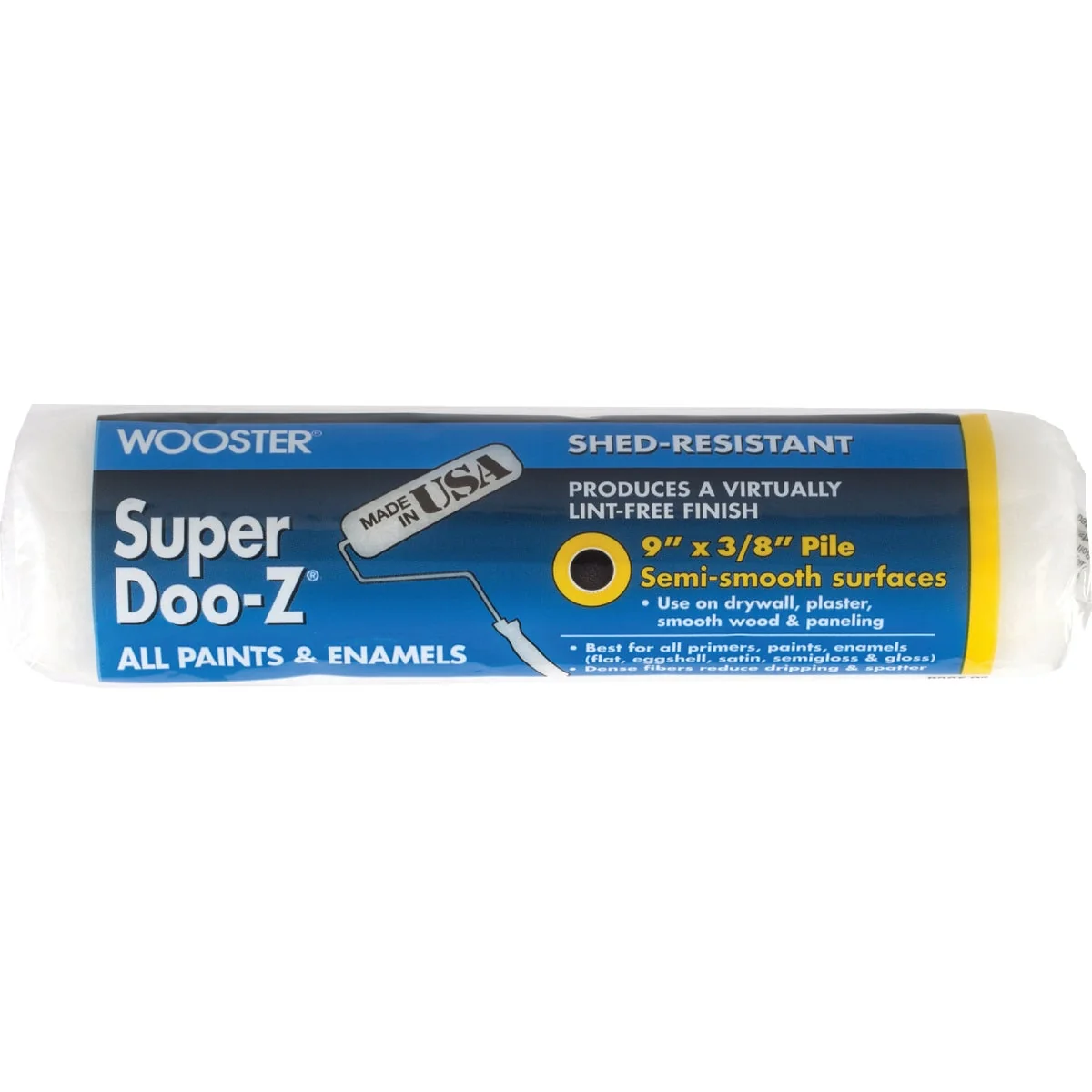 Original Design Wooster Super Doo-Z 9 In. x 3 8 In. Woven Fabric Roller Cover Stylish