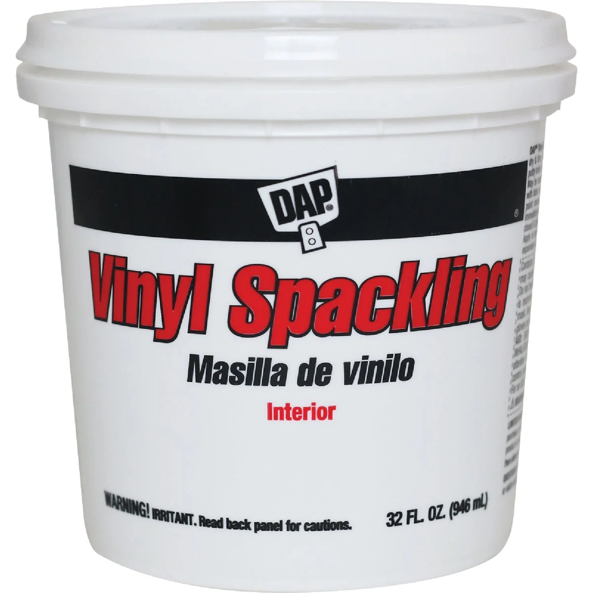Efficient DAP 1 Qt. Heavy-Duty Vinyl Interior Vinyl Spackling Compound Fashionable