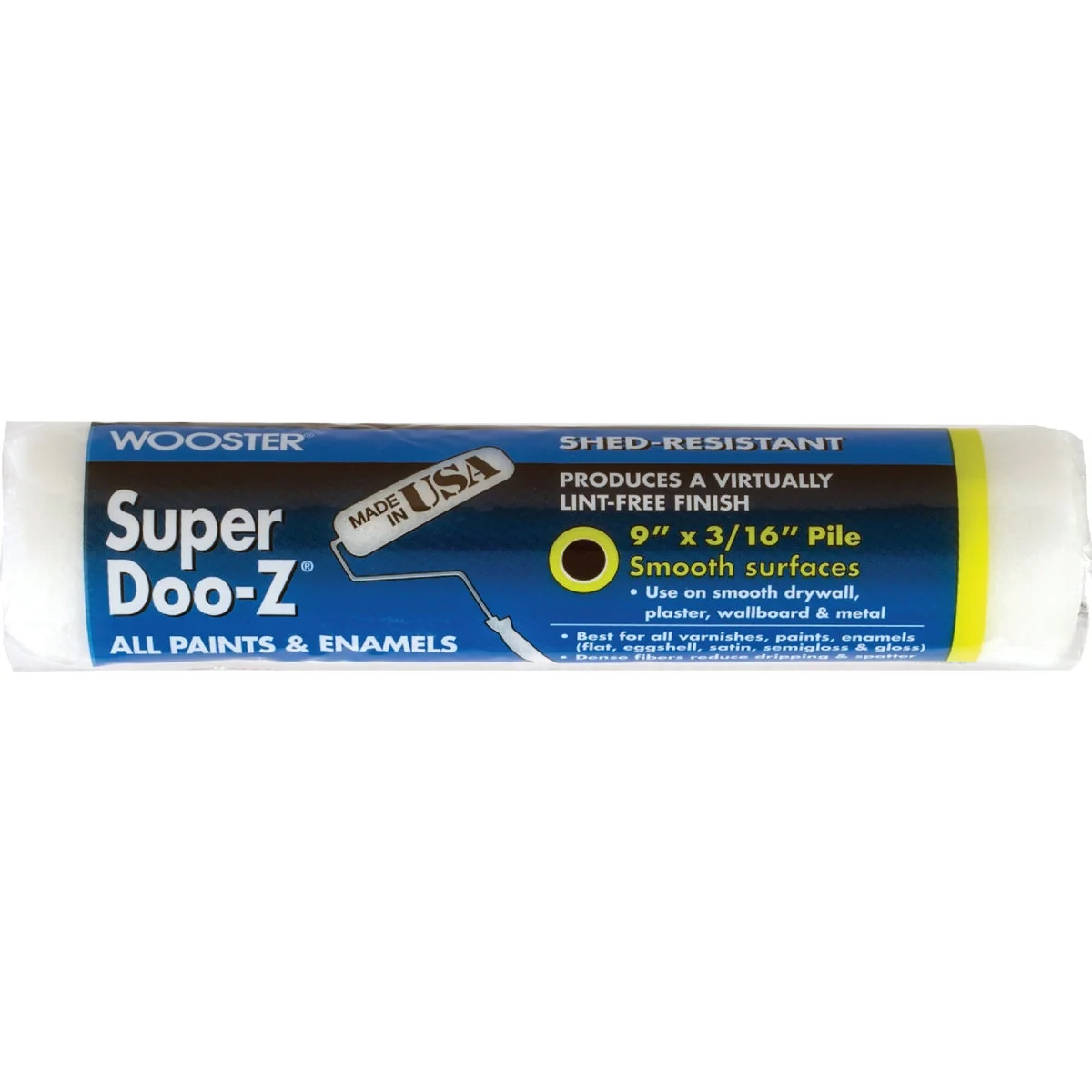 Minimalist Wooster Super Doo-Z 9 In. x 3 16 In. Woven Fabric Roller Cover Functional